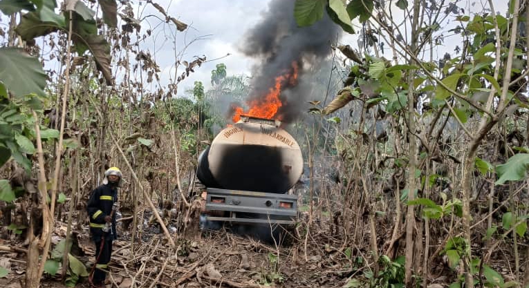 Petrol tanker explosion